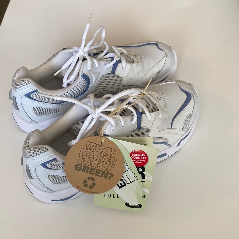 Brand New Exer-FIT White and Blue 9.5 Women’s Sneakers